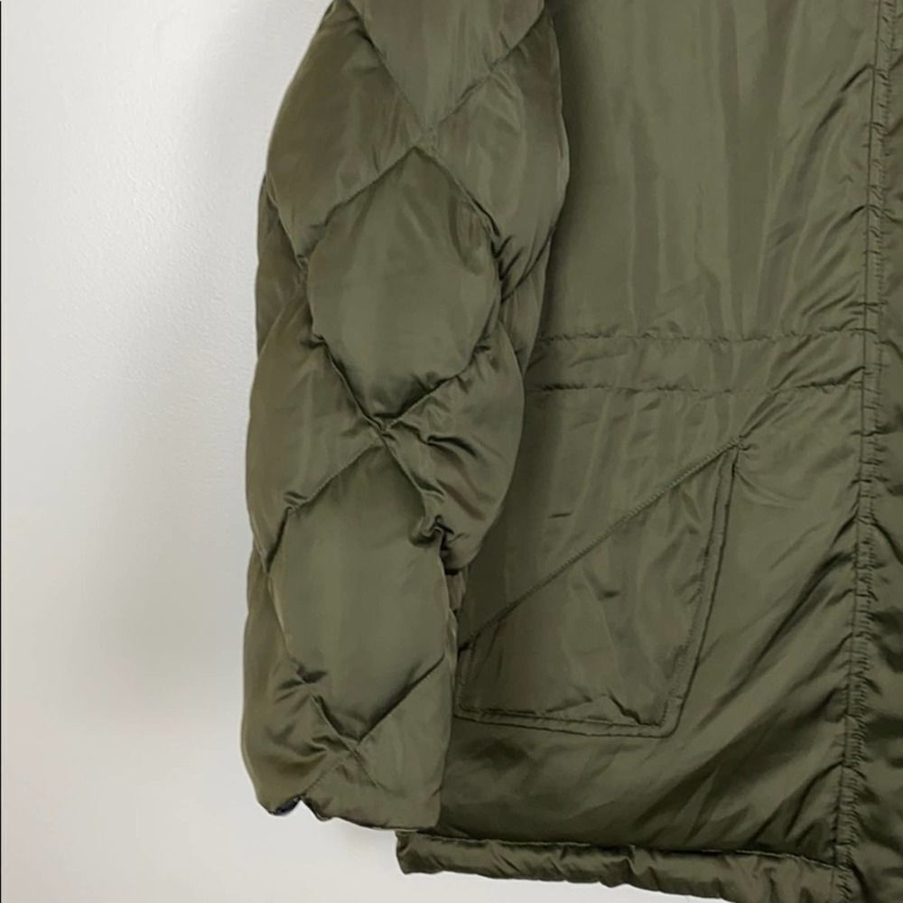Sandro Paris Green Reversible Puffer Jacket Large - Picture 4 of 10
